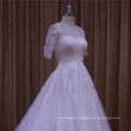 Detachable Jacket Lace Sequins Beaded Wedding Dresses